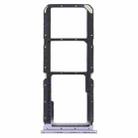 For OPPO A56 5G SIM Card Tray + SIM Card Tray + Micro SD Card Tray (Purple) - 1