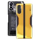 Glass Battery Back Cover for Xiaomi Redmi K40 Gaming(Yellow) - 1