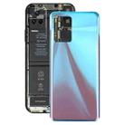 Glass Battery Back Cover for Xiaomi Redmi K50 / Redmi K50 Pro(Blue) - 1