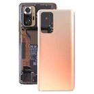 Glass Battery Back Cover for Xiaomi Redmi Note 10 Pro/Redmi Note 10 Pro Max/Redmi Note 10 Pro India(Gold) - 1