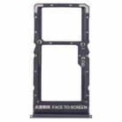 For Xiaomi Redmi Note 11SE SIM Card Tray + SIM Card Tray + Micro SD Card Tray (Black) - 1