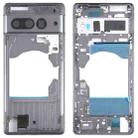 For Google Pixel 7 Pro Front Housing LCD Frame Bezel Plate(Black) - 1