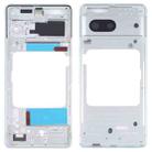 For Google Pixel 7 Front Housing LCD Frame Bezel Plate(Silver) - 1