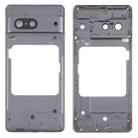 For Google Pixel 7 Front Housing LCD Frame Bezel Plate(Black) - 1