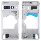 For Google Pixel 7 Pro Front Housing LCD Frame Bezel Plate (Silver) - 1