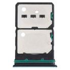 For OPPO Reno7 5G China / Reno7 5G SIM Card Tray + SIM Card Tray + Micro SD Card Tray (Green) - 1