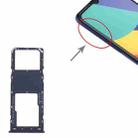 For Alcatel 1V 2021 Original SIM Card Tray + Micro SD Card Tray(Blue) - 4