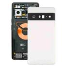 For Google Pixel 6 Pro Battery Back Cover with Middle Frame(White) - 1