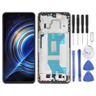 AMOLED Original LCD Screen For Xiaomi Redmi K50 / K50 Pro Digitizer Full Assembly with Frame (Blue) - 1