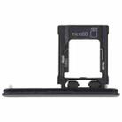 For Sony Xperia XZ1 Compact Original SIM Card Tray + Micro SD Card Tray (Black) - 1