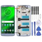 Original LCD Screen For Motorola Moto G6 Plus Digitizer Full Assembly With Frame(Blue) - 1