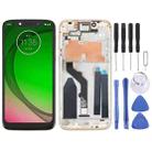 Original LCD Screen For Motorola Moto G6 Play Digitizer Full Assembly With Frame(Gold) - 1