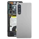 For Sony Xperia 5 III Original Battery Back Cover with Camera Lens Cover(Silver) - 1
