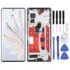 Original LCD Screen For Honor 70 Digitizer Full Assembly with Frame(Black) - 1