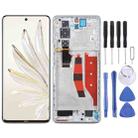 Original LCD Screen For Honor 70 Pro Digitizer Full Assembly with Frame(Gold) - 1