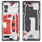 For Honor 70 Front Housing LCD Frame Bezel Plate(Black) - 1