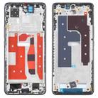 For Honor 60 Pro Front Housing LCD Frame Bezel Plate(Black) - 1