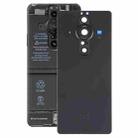 For Sony Xperia Pro-I Original Battery Back Cover with Camera Lens Cover(Black) - 1