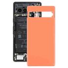 For Google Pixel 7a Original Battery Back Cover(Orange) - 1
