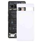 For Google Pixel 7a Original Battery Back Cover(White) - 1