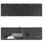For HP Probook 650 G2 G3 655 G3 450 G3 841137-001 US Version Keyboard with Backlight and Pointing - 1
