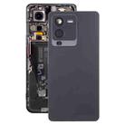 For vivo S15 Original Battery Back Cover with Camera Lens Cover(Black) - 1