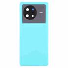 For vivo X80 Battery Back Cover with Camera Lens Cover(Blue) - 2