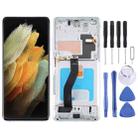 OLED LCD Screen For Samsung Galaxy S21 Ultra 5G SM-G998B Digitizer Full Assembly with Frame, Display Size: 6.78 inch (Silver) - 1