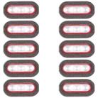 For vivo X90 Pro 10pcs Flashlight Covers (Red) - 1