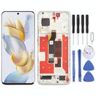 For Honor 90 Original LCD Screen Digitizer Full Assembly with Frame (Silver) - 1