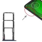 For Motorola Moto G7 Play SIM Card Tray + SIM Card Tray + Micro SD Card Tray (Blue) - 4
