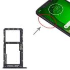 For Motorola Moto G7 Power SIM Card Tray + Micro SD Card Tray (Black) - 4