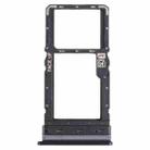 For Motorola Moto G Stylus 2021 SIM Card Tray + Micro SD Card Tray (Black) - 1