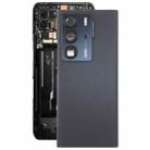 For ZTE Axon 40 Ultra A2023P Battery Back Cover with Camera Lens Cover(Black) - 1