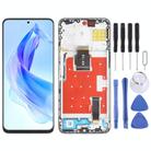 For Honor X50i Original LCD Screen Digitizer Full Assembly with Frame (Silver) - 1