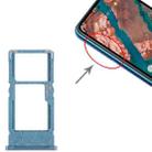 For Nokia X20 Original SIM + SIM / Micro SD Card Tray (Blue) - 4