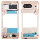 For Google Pixel 8 Original Front Housing LCD Frame Bezel Plate (Gold) - 1