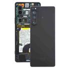 For Sony Xperia 5 IV Original Battery Back Cover with Camera Lens Cover(Black) - 1