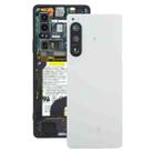 For Sony Xperia 5 IV Original Battery Back Cover with Camera Lens Cover(White) - 1