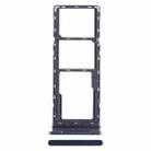 For Tecno Pova 2 SIM Card Tray + SIM Card Tray + Micro SD Card Tray (Dark Blue) - 1