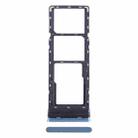 For Tecno Phantom X SIM Card Tray + SIM Card Tray + Micro SD Card Tray (Blue) - 1