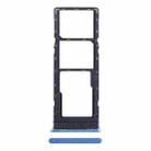 For Tecno Pova Neo SIM Card Tray + SIM Card Tray + Micro SD Card Tray (Blue) - 1