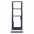 For Tecno Spark Go 2022 SIM Card Tray + SIM Card Tray + Micro SD Card Tray (Dark Blue) - 1