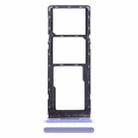 For Tecno Spark Go 2022 SIM Card Tray + SIM Card Tray + Micro SD Card Tray (Purple) - 1