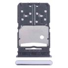 For Tecno Camon 20 SIM Card Tray + Micro SD Card Tray (Silver) - 1