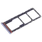 For Infinix Hot 10i X659B SIM Card Tray + SIM Card Tray + Micro SD Card Tray (Purple) - 2