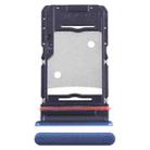 For Infinix Note 11 Pro X697 SIM Card Tray + SIM Card Tray + Micro SD Card Tray (Blue) - 1