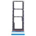 For Infinix Smart 6 X6511B SIM Card Tray + SIM Card Tray + Micro SD Card Tray (Blue) - 1