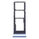 For Infinix Note 11 X663 SIM Card Tray + SIM Card Tray + Micro SD Card Tray (Blue) - 1