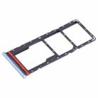 For Infinix Hot 11 Play SIM Card Tray + SIM Card Tray + Micro SD Card Tray (Blue) - 2